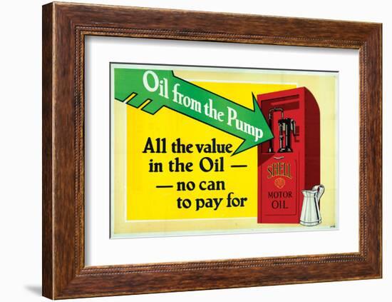 Shell-All the Value in the Oil-null-Framed Art Print