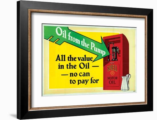 Shell-All the Value in the Oil-null-Framed Art Print