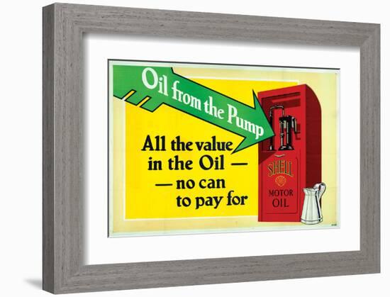 Shell-All the Value in the Oil-null-Framed Art Print