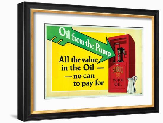 Shell-All the Value in the Oil-null-Framed Art Print