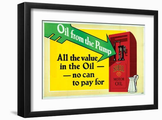 Shell-All the Value in the Oil-null-Framed Art Print