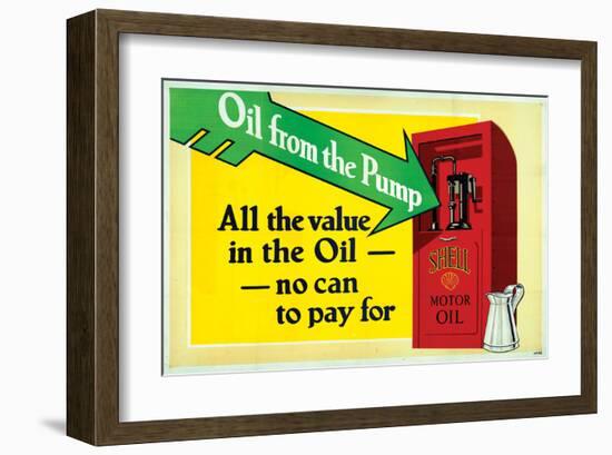 Shell-All the Value in the Oil-null-Framed Art Print