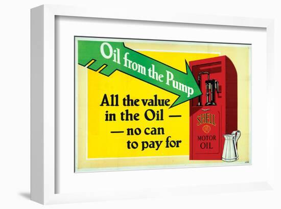 Shell-All the Value in the Oil-null-Framed Art Print