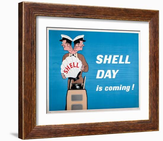 Shell Day is Coming-null-Framed Art Print