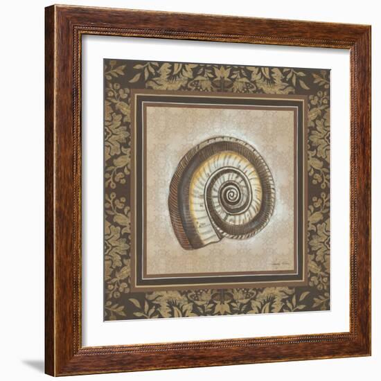 Shell Elegance III-Kimberly Poloson-Framed Art Print