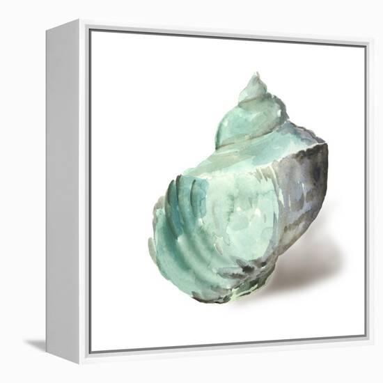 Shell in Mint-Aimee Wilson-Framed Stretched Canvas