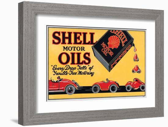 Shell Motor Oils-Every Drop-null-Framed Art Print