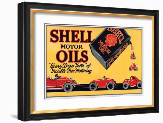 Shell Motor Oils-Every Drop-null-Framed Art Print