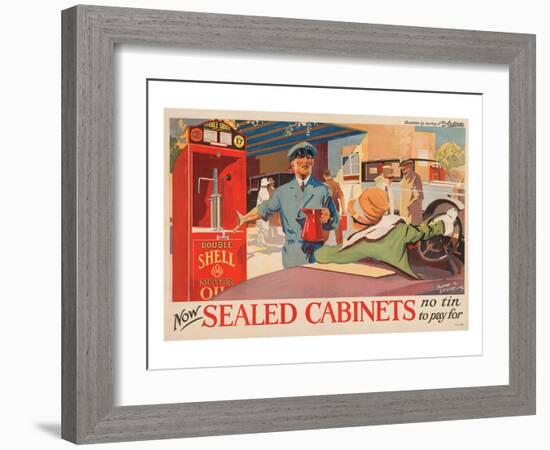 Shell Now Sealed Cabinets-null-Framed Art Print