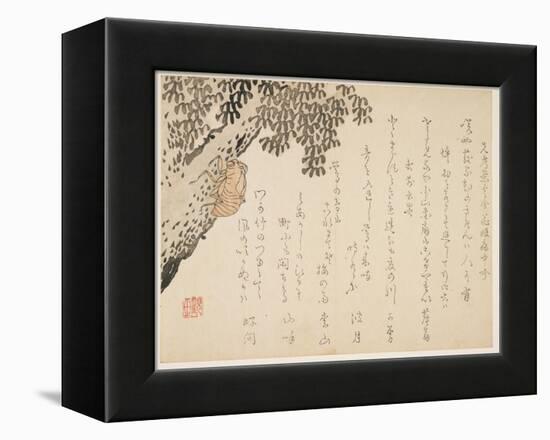 Shell of a Cicada, C.1848-53-Kangyoku-Framed Premier Image Canvas