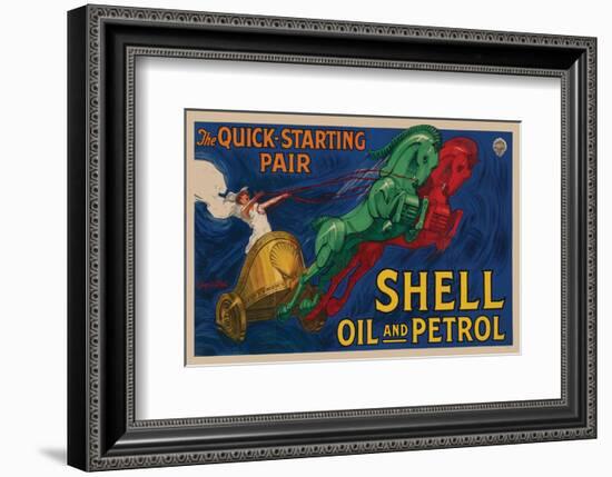 Shell Oil and Petrol-null-Framed Premium Giclee Print