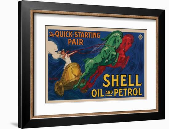 Shell Oil and Petrol-null-Framed Premium Giclee Print