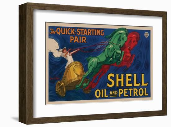 Shell Oil and Petrol-null-Framed Premium Giclee Print