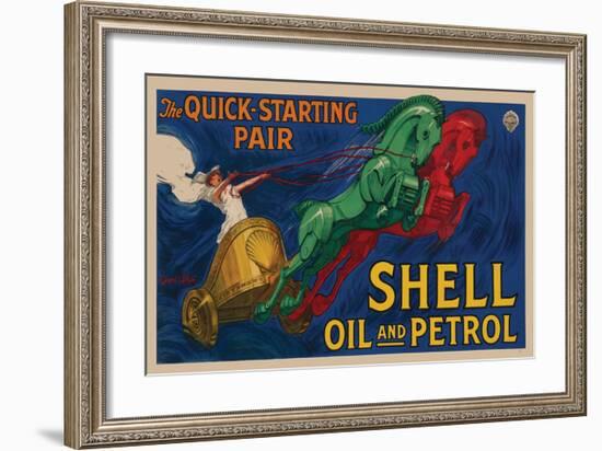 Shell Oil and Petrol-null-Framed Premium Giclee Print