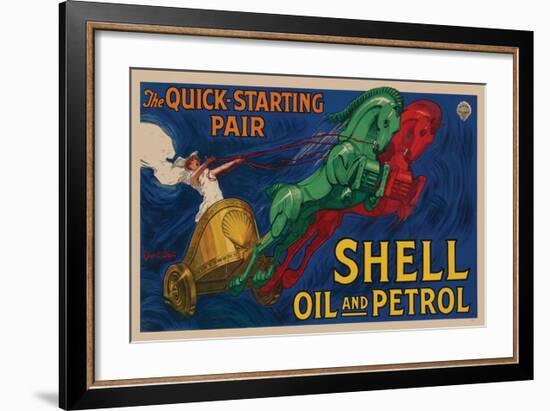 Shell Oil and Petrol-null-Framed Premium Giclee Print