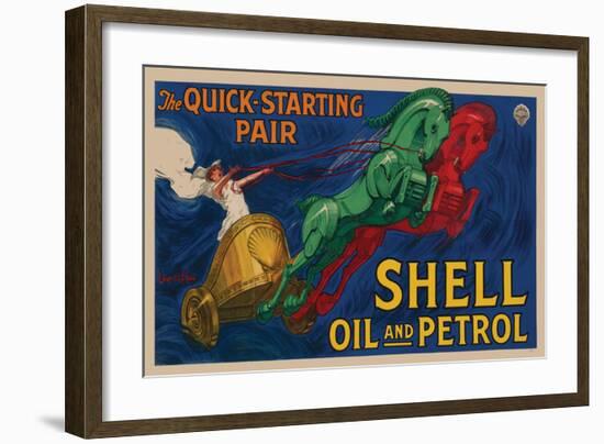 Shell Oil and Petrol-null-Framed Premium Giclee Print