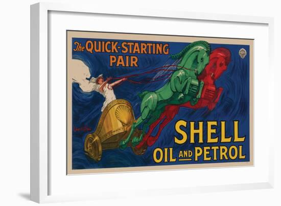Shell Oil and Petrol-null-Framed Premium Giclee Print