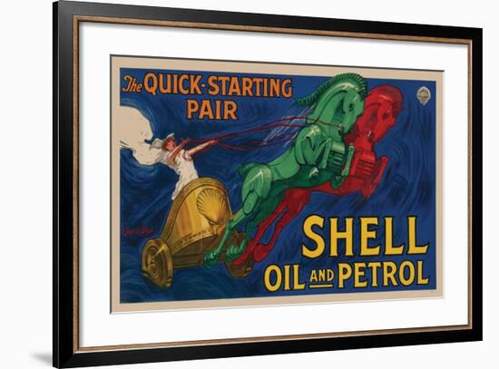 Shell Oil and Petrol-null-Framed Premium Giclee Print