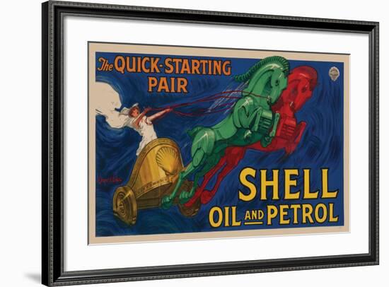 Shell Oil and Petrol-null-Framed Premium Giclee Print