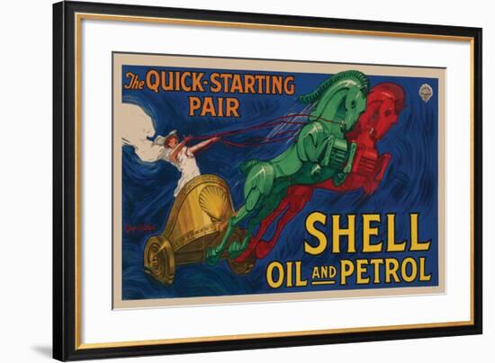 Shell Oil and Petrol-null-Framed Premium Giclee Print