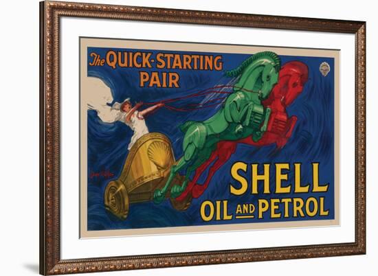 Shell Oil and Petrol-null-Framed Premium Giclee Print