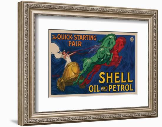 Shell Oil and Petrol-null-Framed Art Print