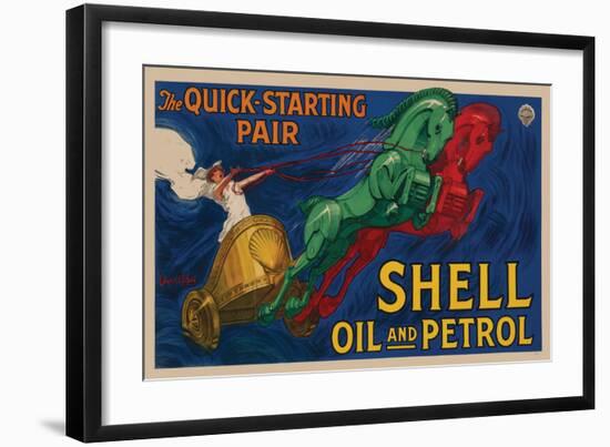 Shell Oil and Petrol-null-Framed Art Print