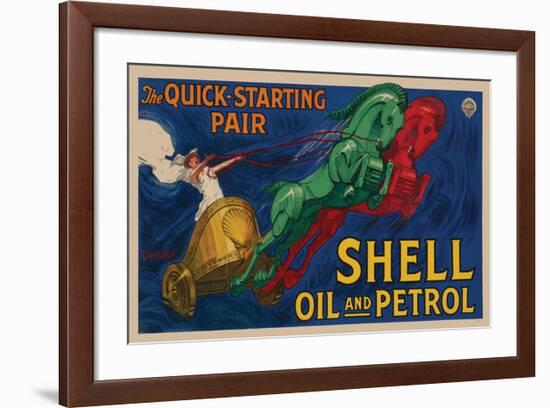 Shell Oil and Petrol-null-Framed Art Print