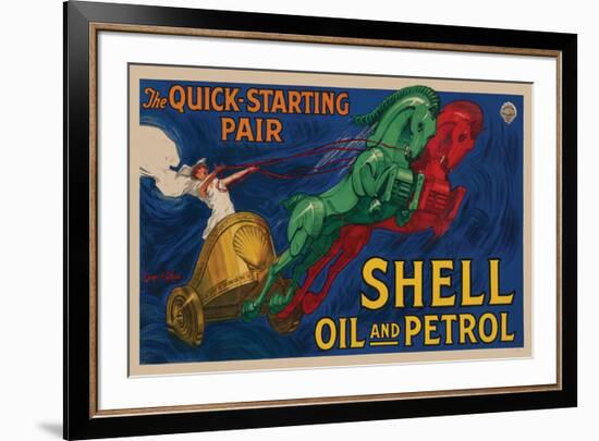 Shell Oil and Petrol-null-Framed Art Print