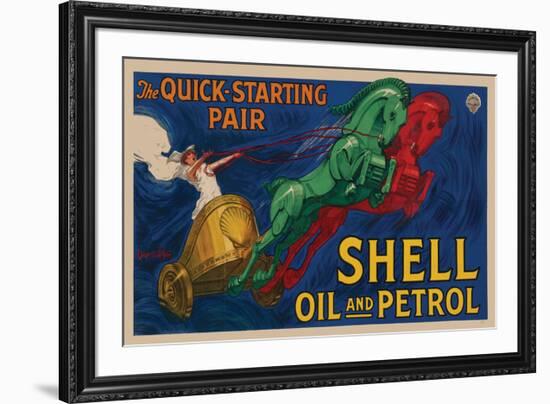 Shell Oil and Petrol-null-Framed Art Print