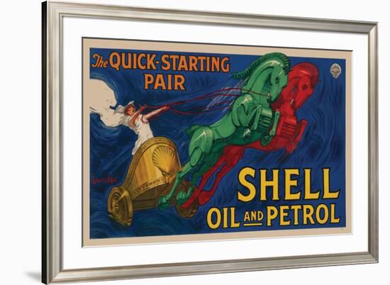 Shell Oil and Petrol-null-Framed Art Print