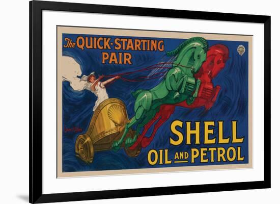 Shell Oil and Petrol-null-Framed Art Print