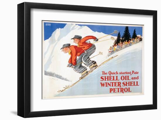 Shell Oil and Winter Petrol-null-Framed Art Print