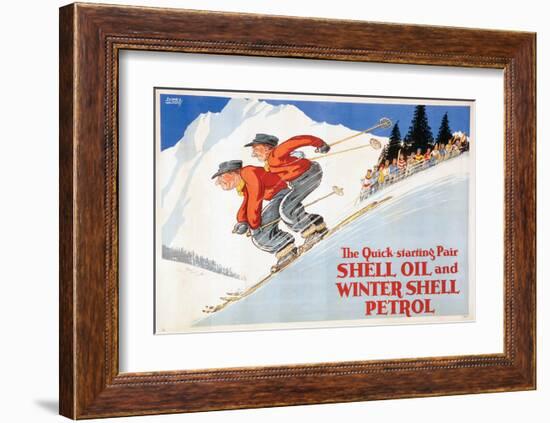 Shell Oil and Winter Petrol-null-Framed Art Print