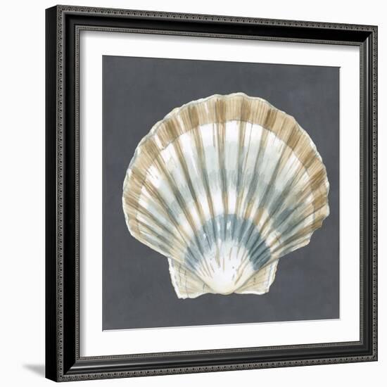 Shell on Slate III-Megan Meagher-Framed Art Print