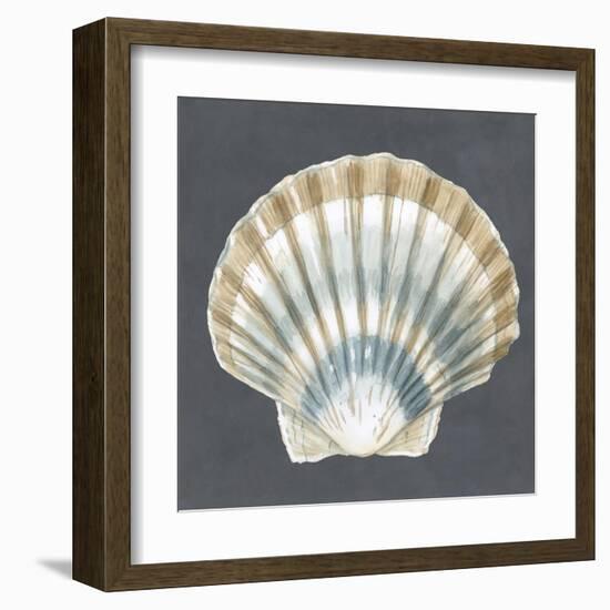 Shell on Slate III-Megan Meagher-Framed Art Print