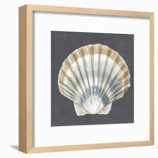 Shell on Slate III-Megan Meagher-Framed Art Print