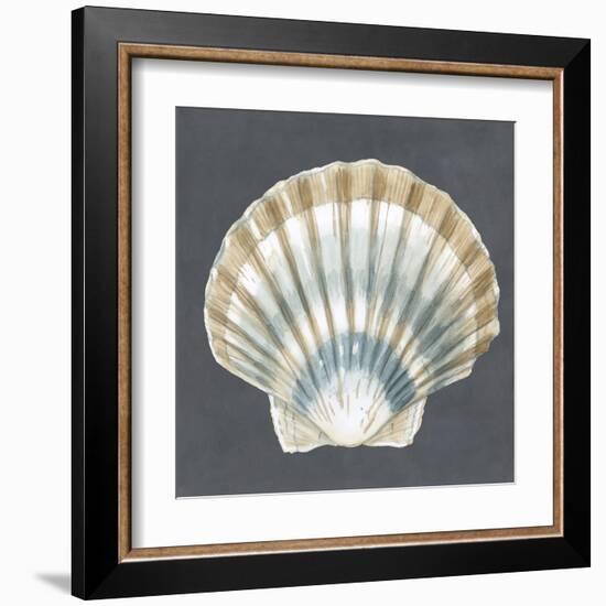 Shell on Slate III-Megan Meagher-Framed Art Print