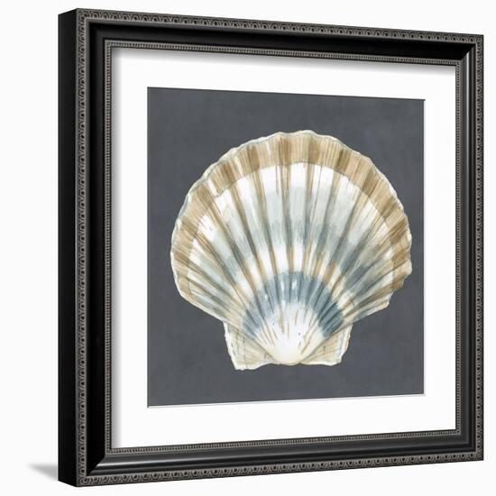 Shell on Slate III-Megan Meagher-Framed Art Print