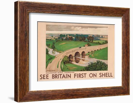 Shell See Britain Oxfordshire-null-Framed Art Print