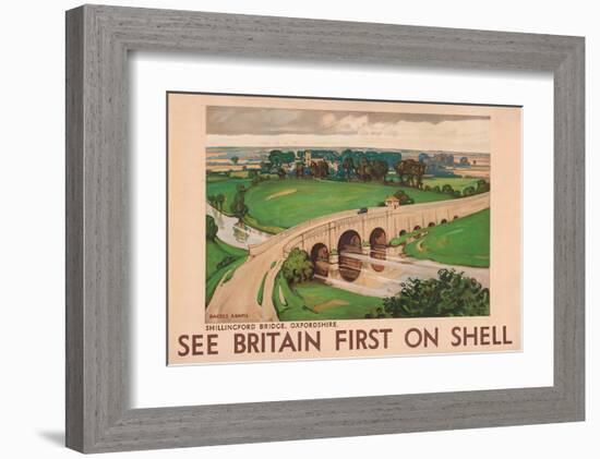 Shell See Britain Oxfordshire-null-Framed Art Print