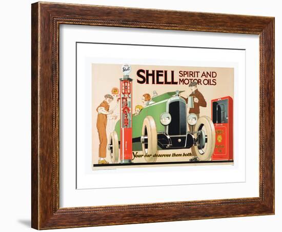 Shell Spirit and Motor Oils-null-Framed Art Print