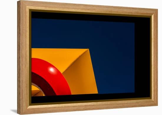 Shell Station Abstract-Steven Maxx-Framed Premier Image Canvas
