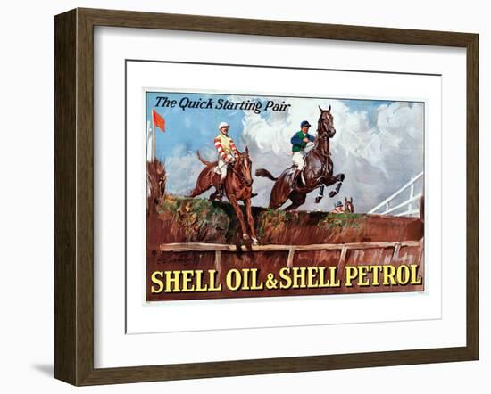 Shell the Quick Strating Pair-null-Framed Art Print