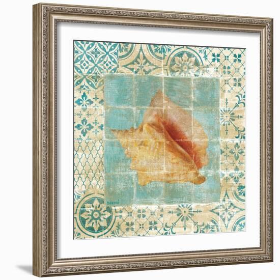 Shell Tiles IV Blue-Danhui Nai-Framed Art Print