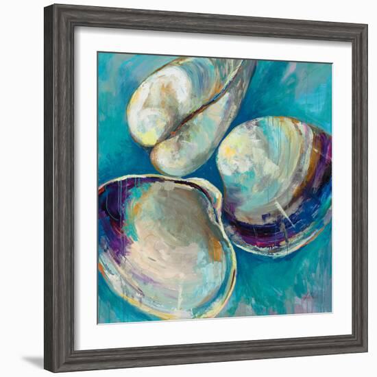 Shell Trio-Jeanette Vertentes-Framed Art Print