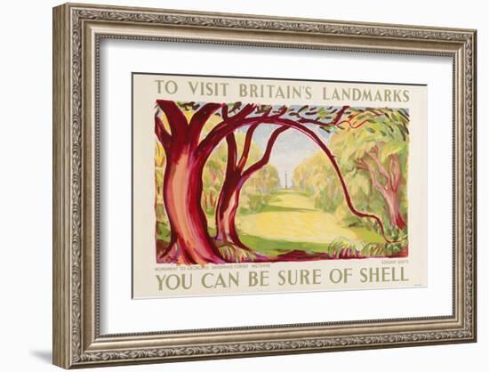 Shell Visit Britain Wiltshire-null-Framed Art Print
