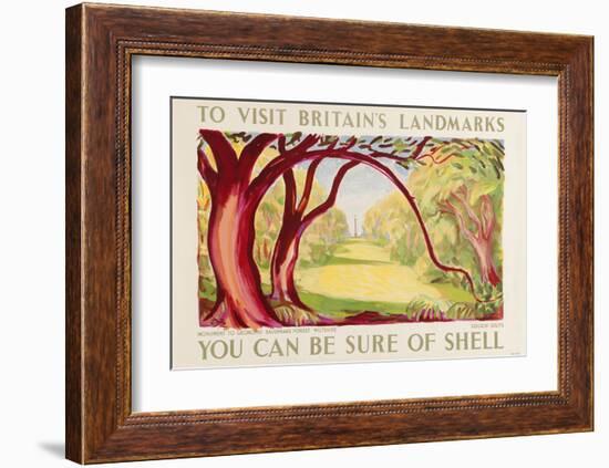 Shell Visit Britain Wiltshire-null-Framed Art Print