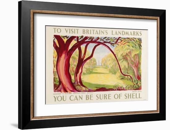 Shell Visit Britain Wiltshire-null-Framed Art Print