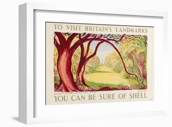 Shell Visit Britain Wiltshire-null-Framed Art Print